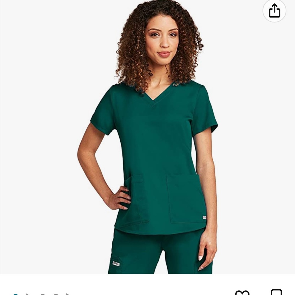 Barco Grey's Anatomy Women's 71166 Two Pocket V-Neck Scrub Top